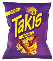 Чипс Takis Fuego Hot Chili Pepper & Lime Tortilla Chips, 92гр.